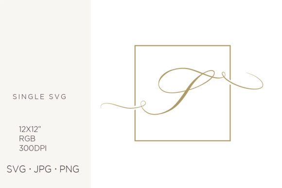 Elevate Design with Gold Script Letter S