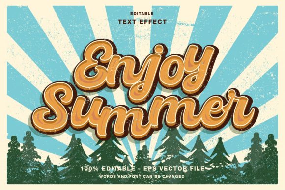 Elevate Your Visual Identity with the Enjoy Summer Editable Text Effect
