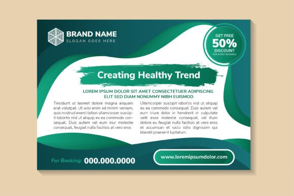 Elevating Medical Branding with the Healthy Trend Horizontal Flyer