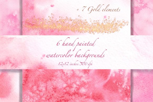 Enhance Designs with Pink Pastel Watercolor JPGs