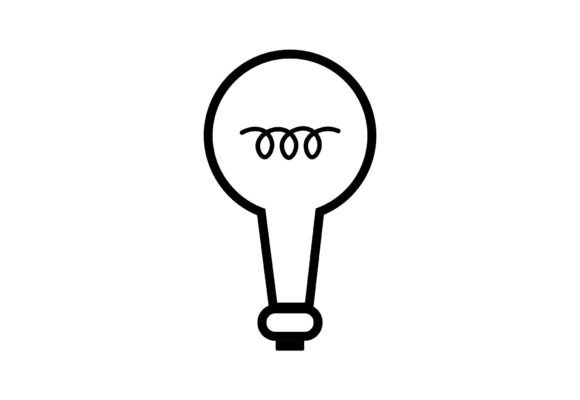 Light Bulb Clipart Artwork: Elevating Digital Design with Minimalist Icons