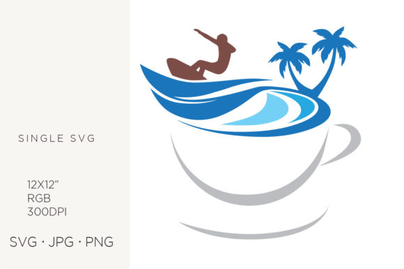 Unlocking Creative Potential: A Guide to Ocean Surfer, Sea Water, and Coffee Icon SVGs & Clipart