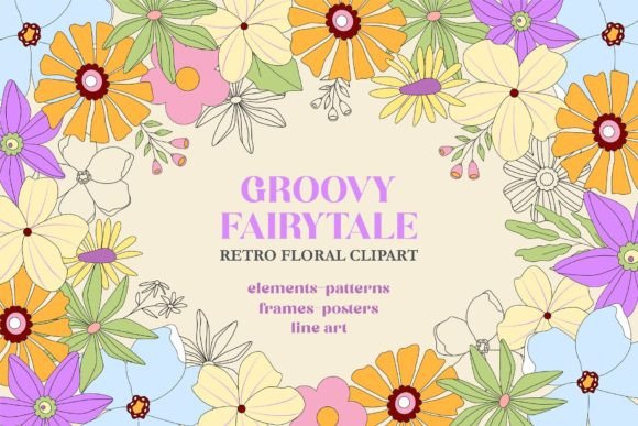 Unlocking the Potential of Groovy Summer Retro Floral Design Assets